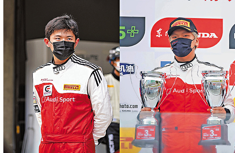 ◆余快（左）與曹卓入選青年車手培養計劃。