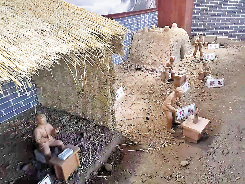 ◆磚雕的製作流程。