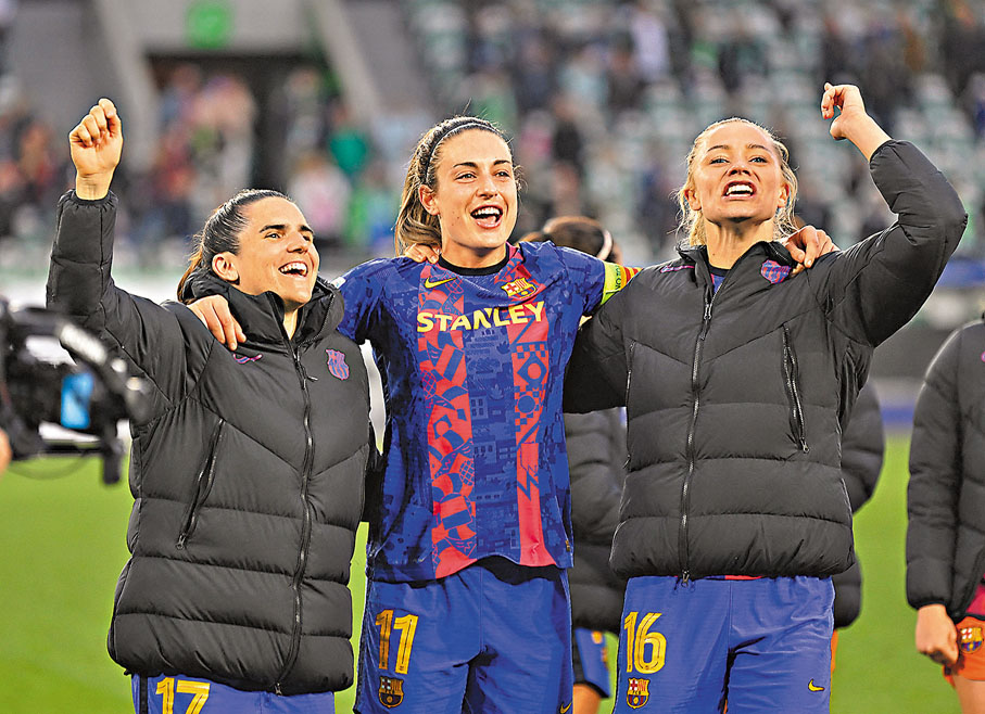 ◆ 巴塞女足再度殺入決賽。 路透社