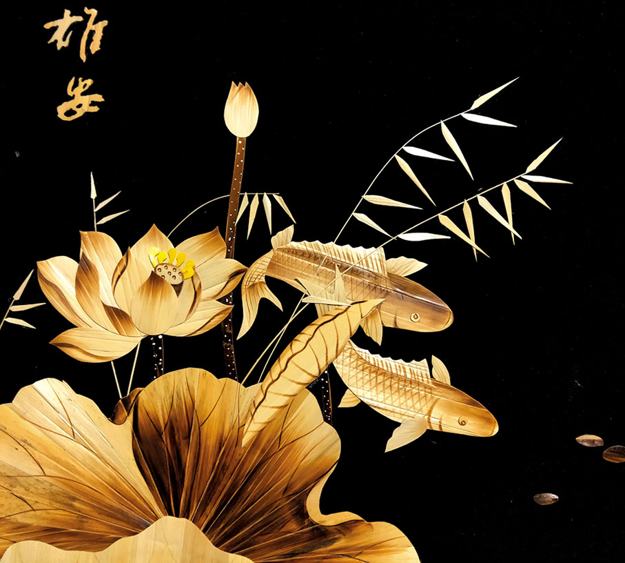 ◆ 蘆葦畫作品《雄安》。