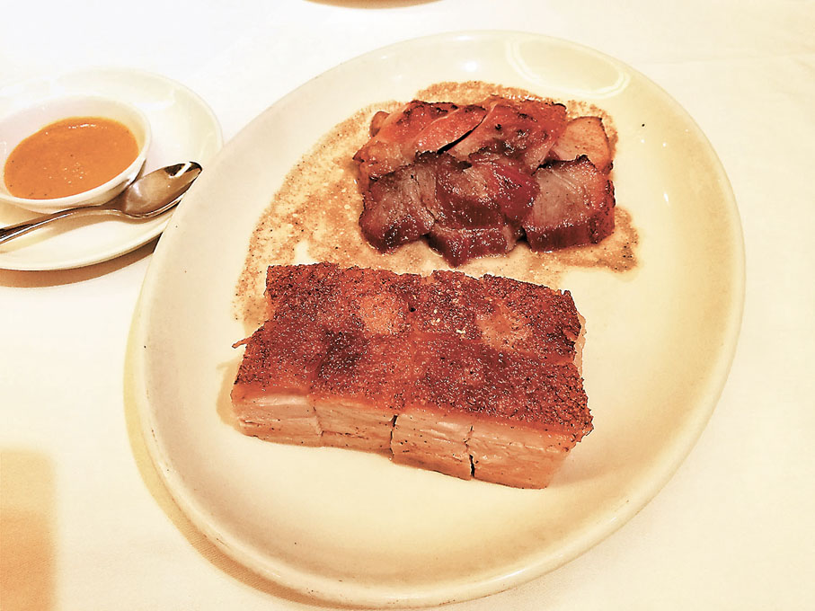 ◆脆皮燒腩仔拼黑豚叉燒