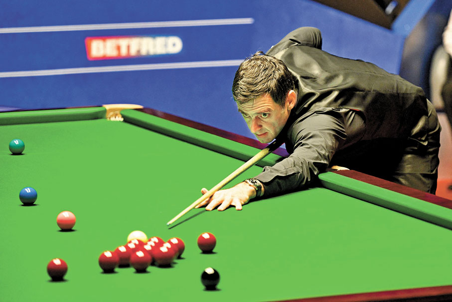 ◆ 奧蘇利雲在比賽中。 法新社