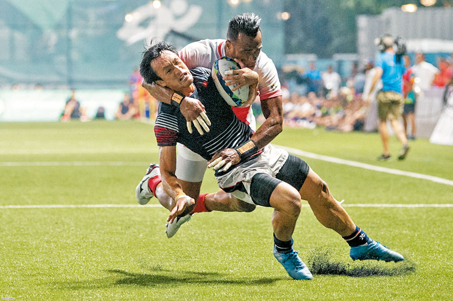 ◆曾為奪取亞運金牌立下汗馬功勞的姚錦成（前）將繼續為港南征北戰。 資料圖片