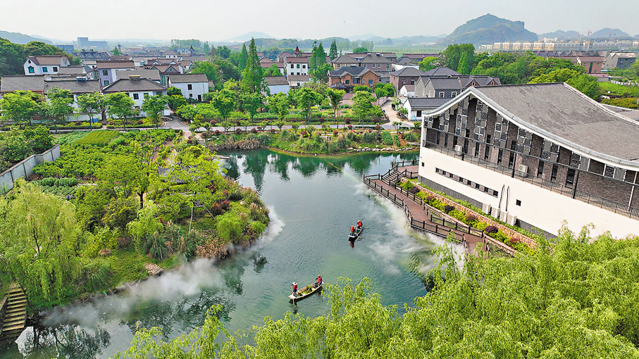◆洛舍鎮東衡村風景秀麗。
