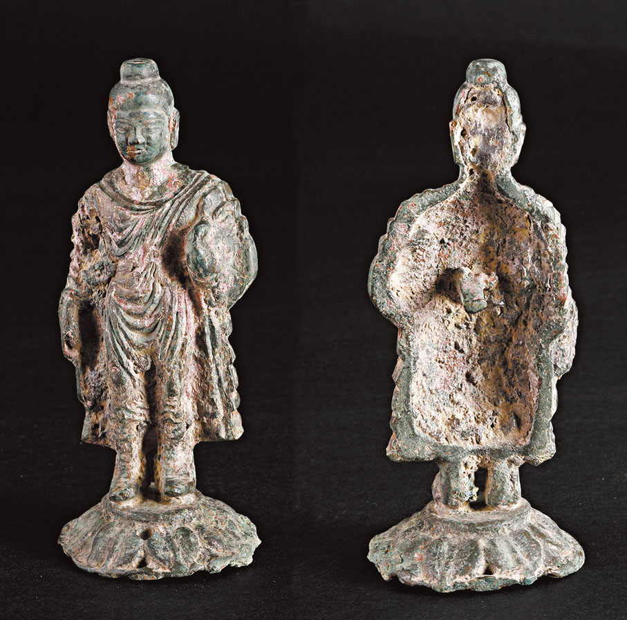 ◆洪瀆原東漢墓葬出土金銅佛像係中國最早金銅佛像。