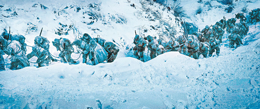 ◆演員在攝氏零下三十幾度的嚴寒天氣下拍攝。