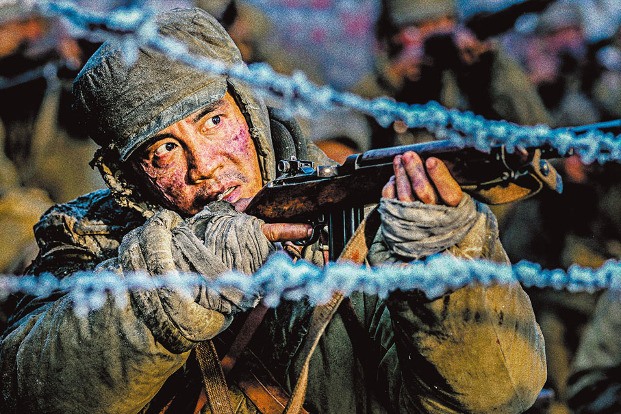 ◆杜淳在戲中奮勇殺敵。