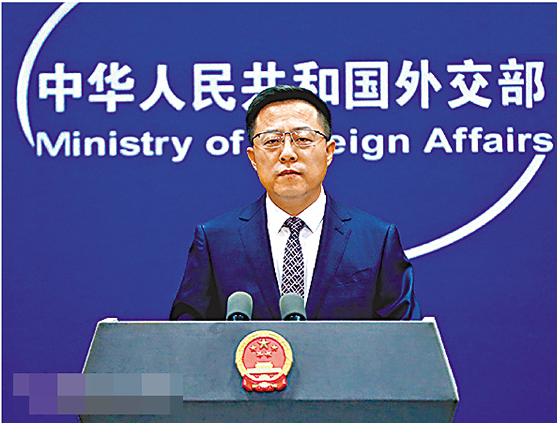 ◆外交部發言人趙立堅   外交部網站