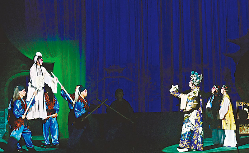 ◆《黃飛虎反五關》之回府報夢的排場。