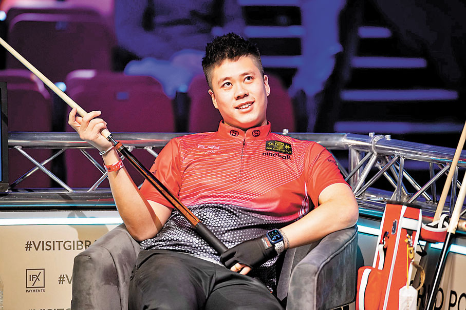 ◆盧浩琛坦然面對得失。Matchroom Pool圖片