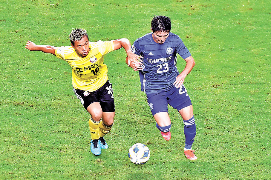 ◆東方外借球員黃威（右）也會加盟理文。資料圖片