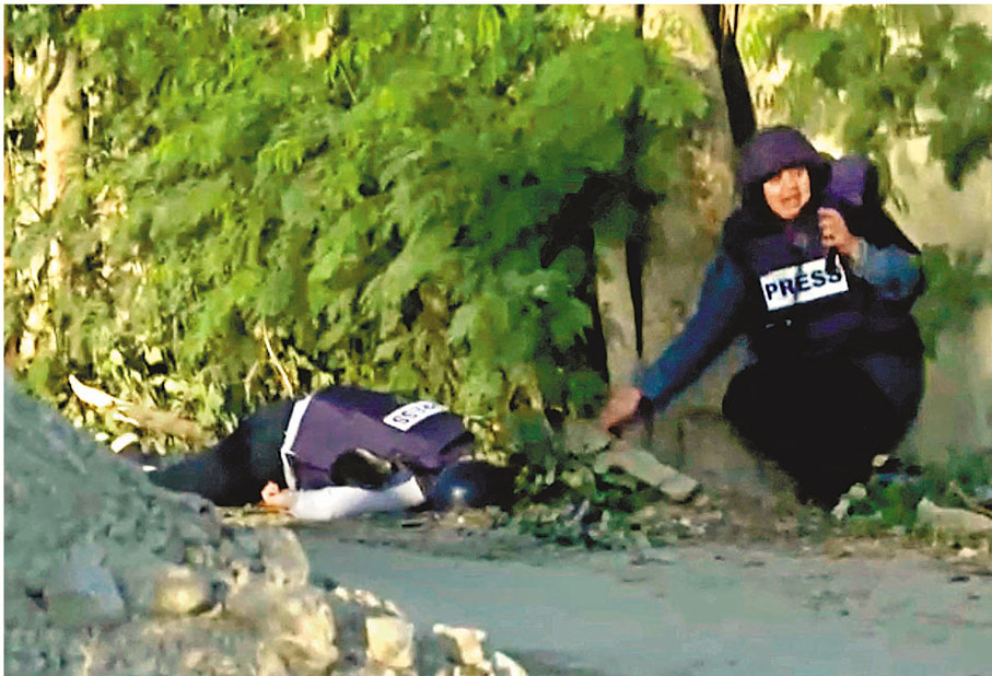 ◆ 阿克利赫頭部中槍身亡。 路透社