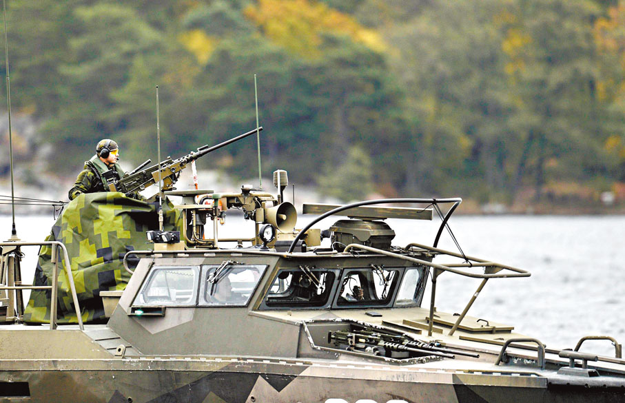 ◆瑞典海軍規模在波羅的海數一數二。 資料圖片