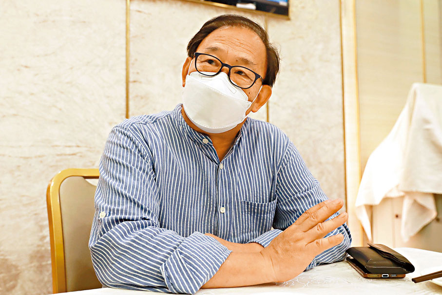 ◆新界社團聯會會長梁志祥。香港文匯報記者  攝