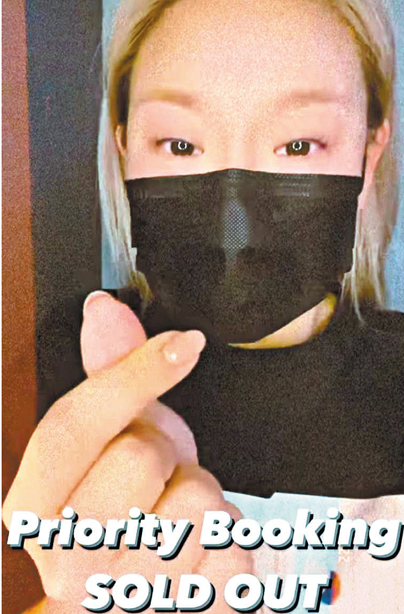 ◆個唱優先訂票火速售罄，欣宜拍片感激大家的支持。