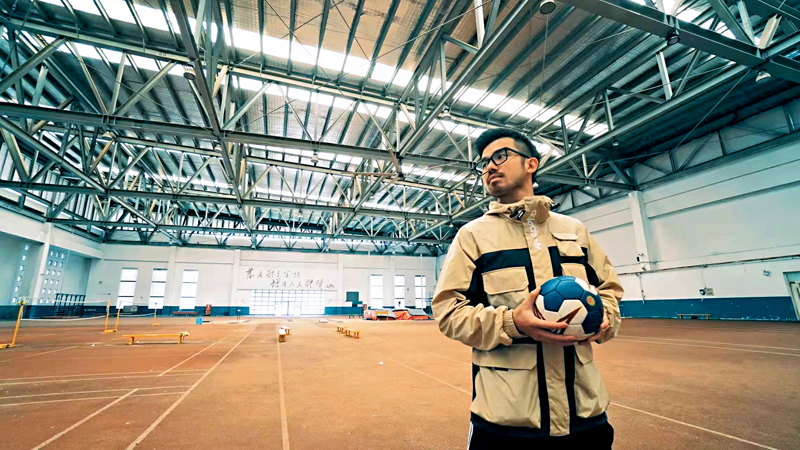 ◆張釗瑞希望能夠搭建起兩岸手球交流的橋樑。受訪者供圖