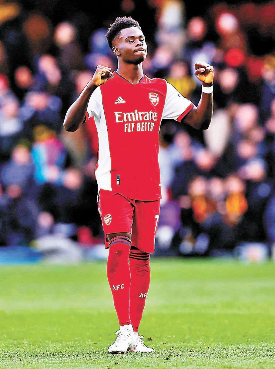 ◆ 沙卡是阿仙奴進攻核心。  路透社