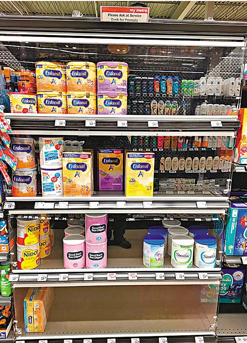 ◆ 嬰兒配方奶粉供不應求，很多品牌沒有存貨。    成小智  攝
