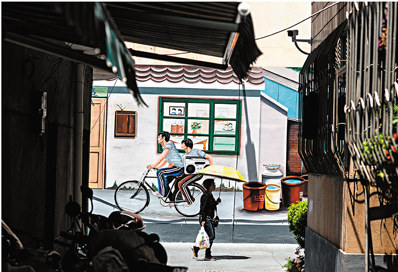 ◆雲南省玉溪市峨山彝族自治縣猊江社區的一幅牆畫。