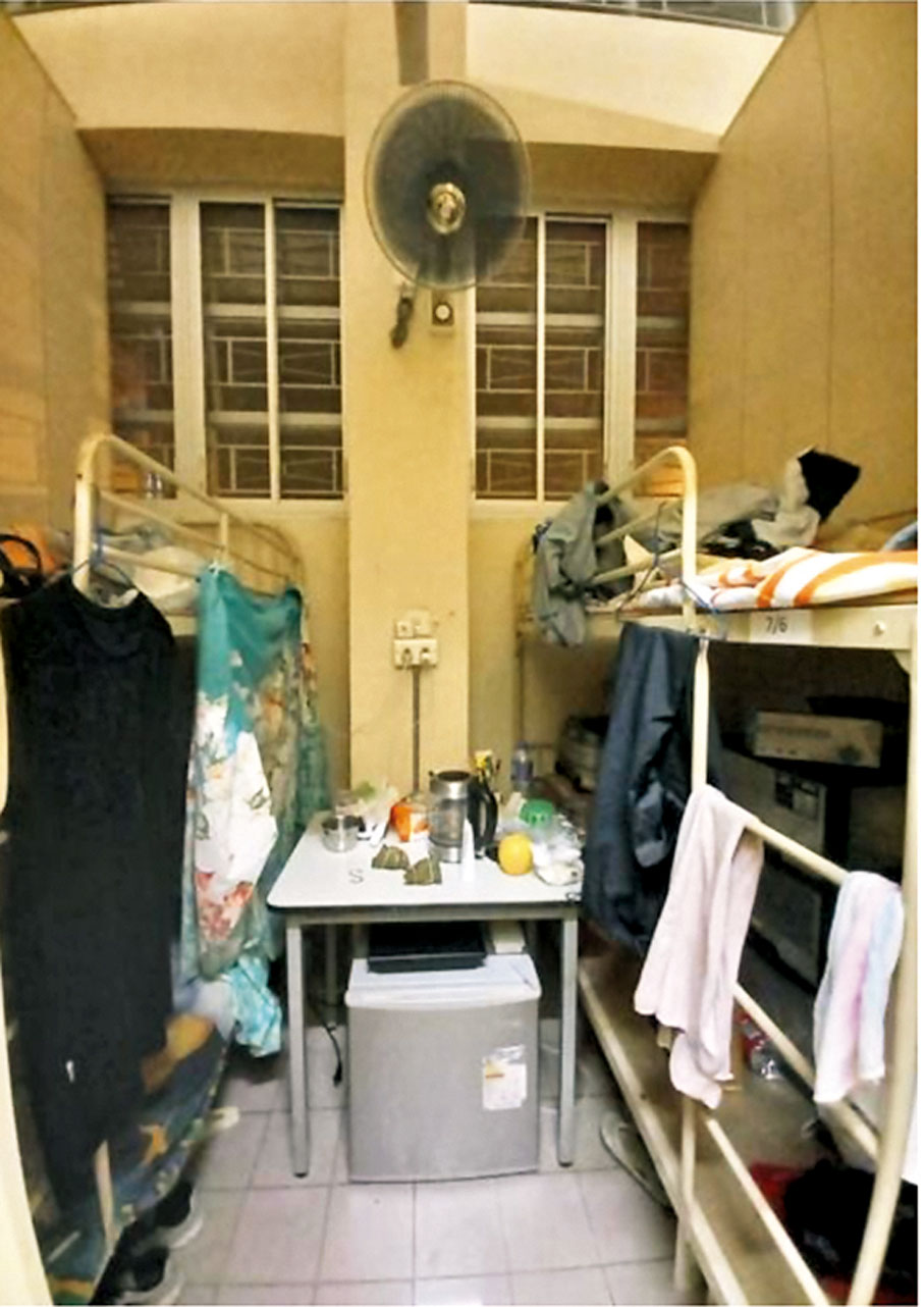 ◆臨時收容中心頗為簡陋。受訪者供圖