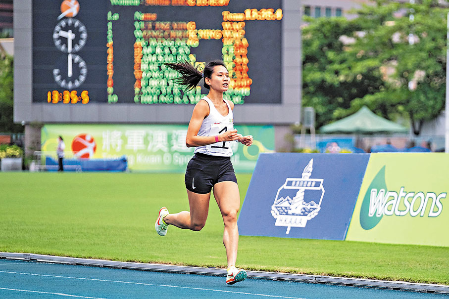 ◆屈旨盈輕鬆奪冠。  田總圖片
