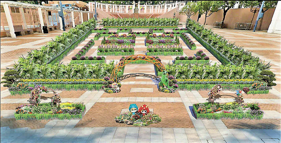 ◆ 「侏羅紀迷宮園圃」示意圖。 康文署供圖