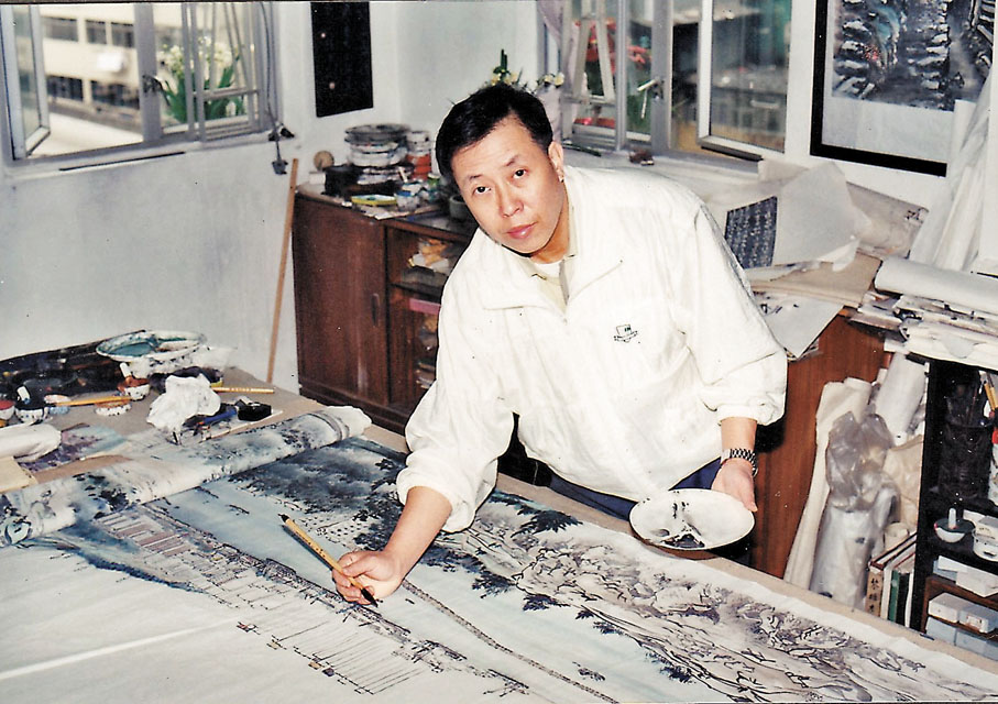 ◆《千呎香江圖卷》是余元佳用了8年時間完成的畢生力作。