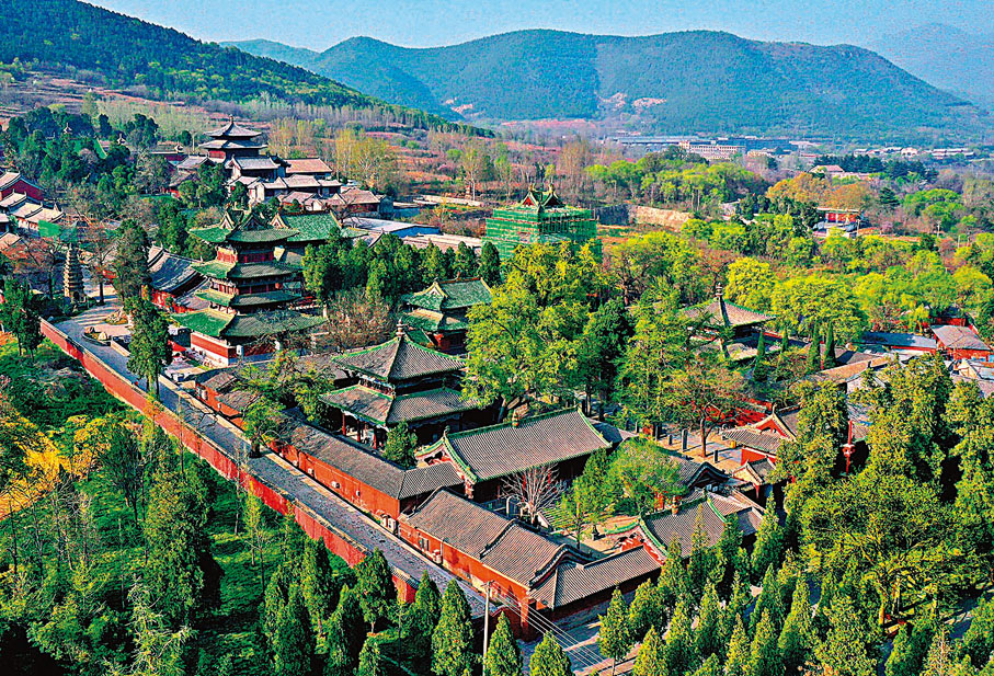 ◆河南登封「天地之中」歷史建築群中的少林寺常住院