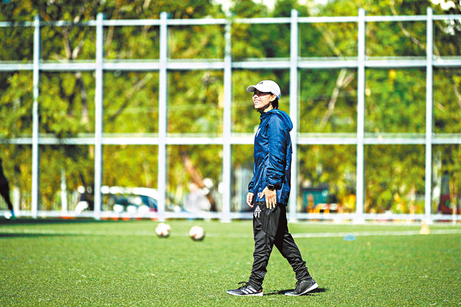 ◆陳婉婷希望有朝一日率中國女足征戰世界盃。資料圖片