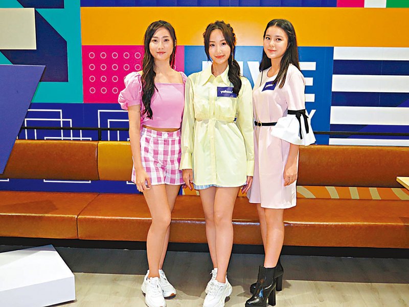 ◆ 右起：姚焯菲、詹天文及鍾柔美皆表示想念炎明熹。