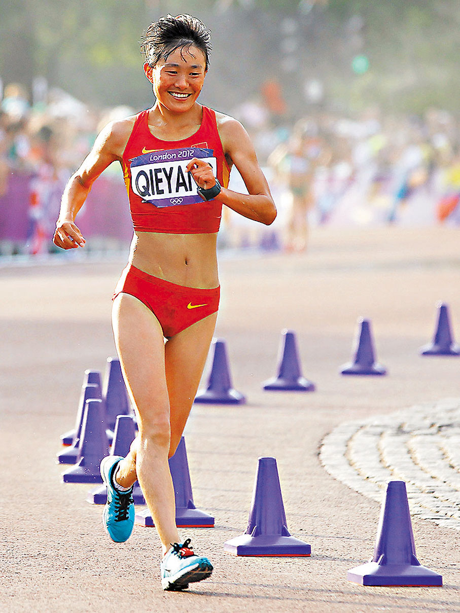 ◆ 切陽什姐在比賽中一騎絕塵。 資料圖片