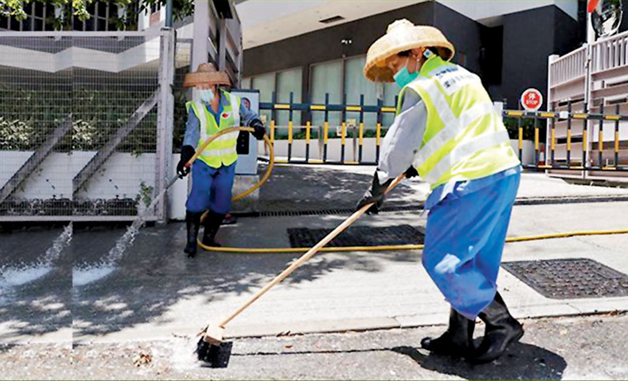 ◆勞苦功高的清潔工人！ 作者供圖