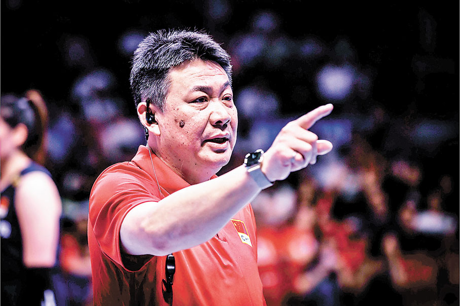 ◆中國女排新任主帥蔡斌。 FIVB圖片