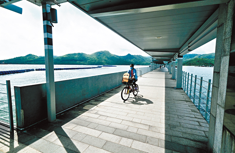 ◆ 全長280米的沙頭角碼頭是全港最長碼頭。