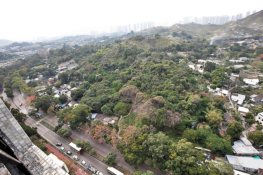 ◆元朗朗屏路永寧村項目預計能容納12,783人，由於有港鐵在中間經過，建築物料需有相應隔音設施。 資料圖片