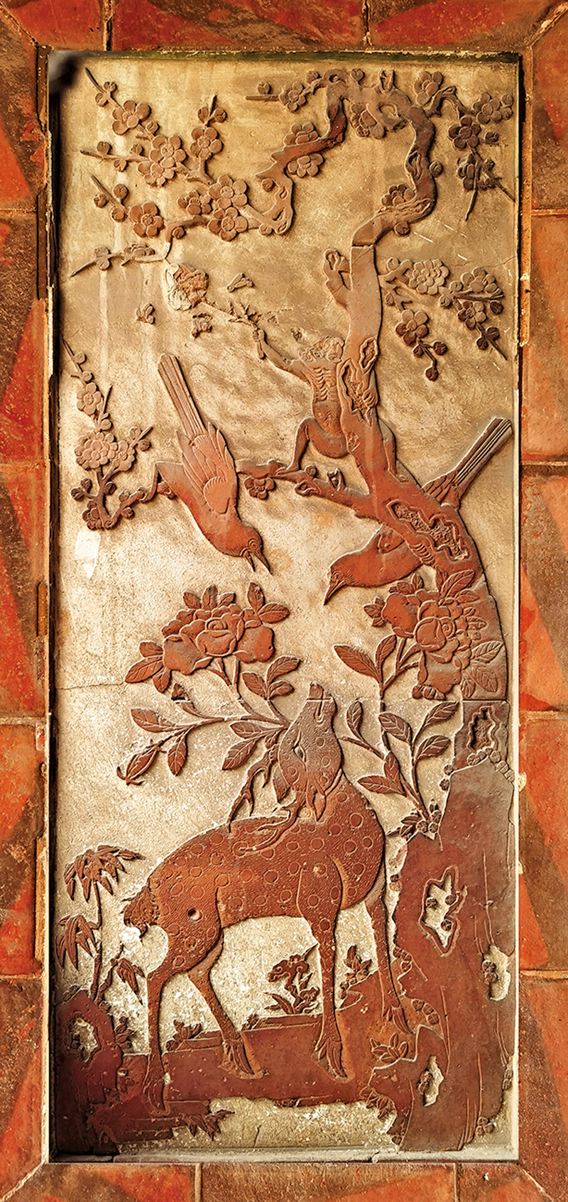 ◆富含中華傳統文化內涵的閩南古磚雕。