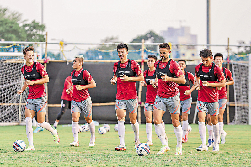 ◆港足賽前訓練以恢復為主。 足總圖片