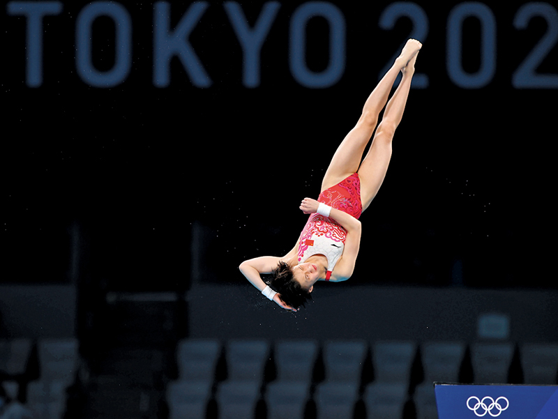 ◆陳芋汐與全紅嬋是中國隊在女子10米台比賽的雙保險。資料圖片