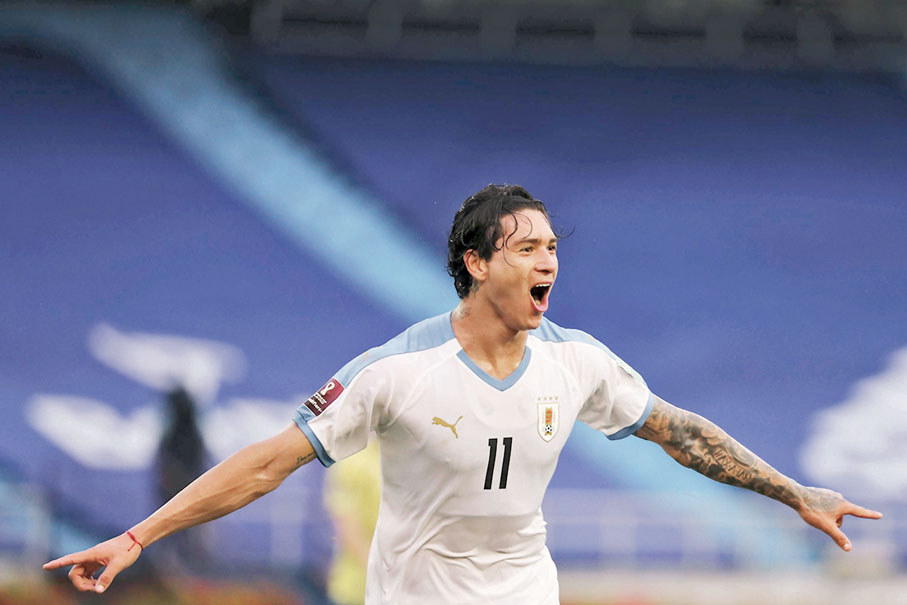 ◆ 利物浦迎來新攻擊手達雲紐尼斯。  美聯社