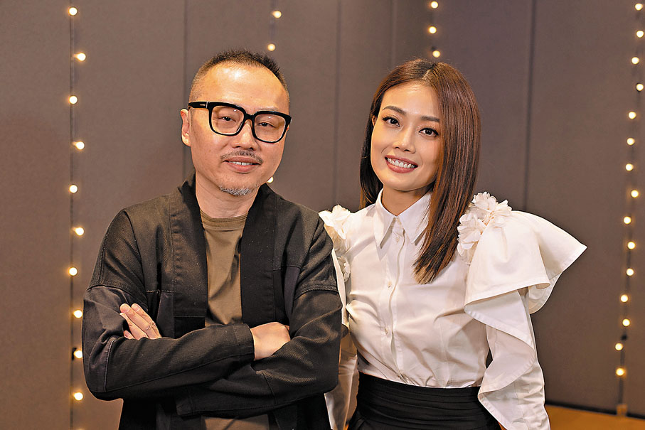 ◆陳少琪與容祖兒在北京為《前》錄音。