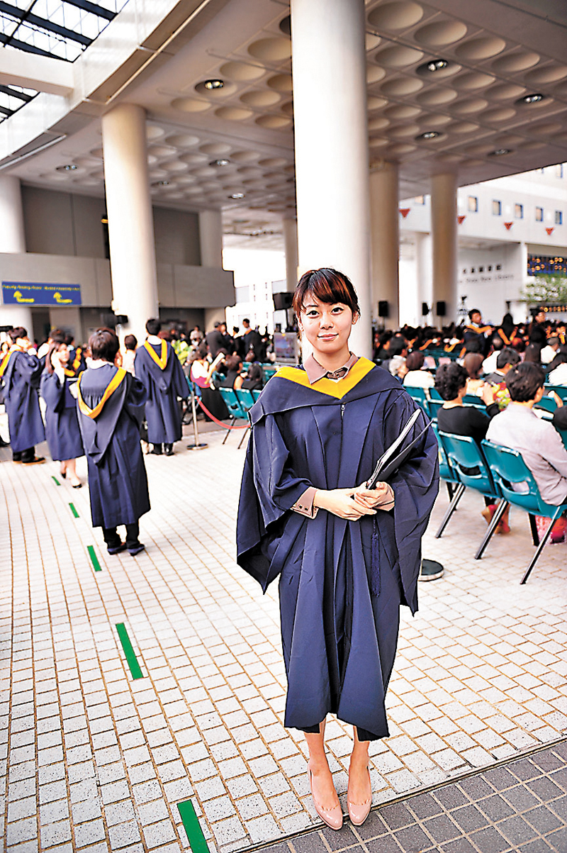 ◆趙冰清大學時期 。  受訪者供圖