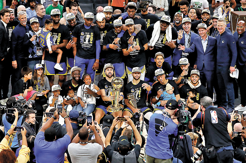 ◆勇士勇奪總冠軍。 法新社