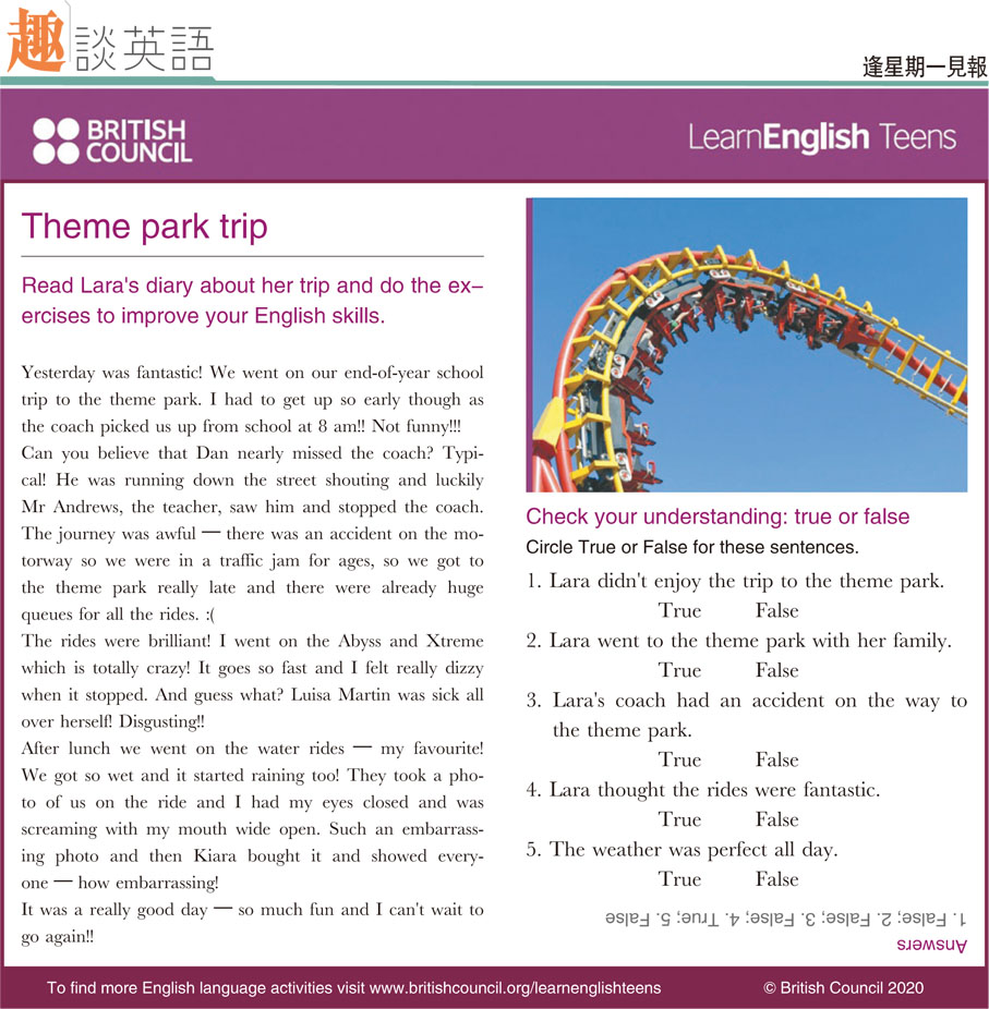 Theme parks  LearnEnglish Teens