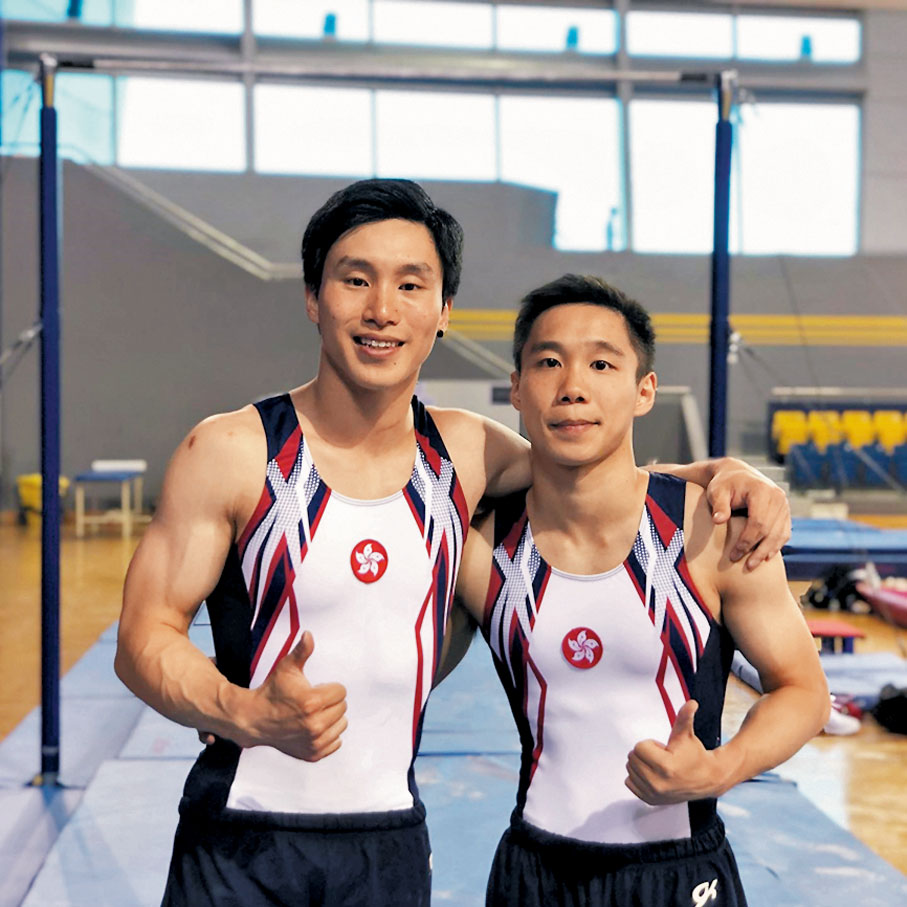 ◆石偉雄（左）和吳家祺滿意今次亞錦賽表現。 石偉雄Facebook圖片