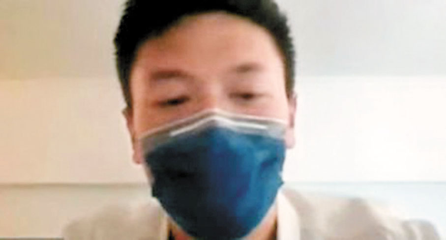 ◆市民陳先生希望政府正視問題。網上會議截圖