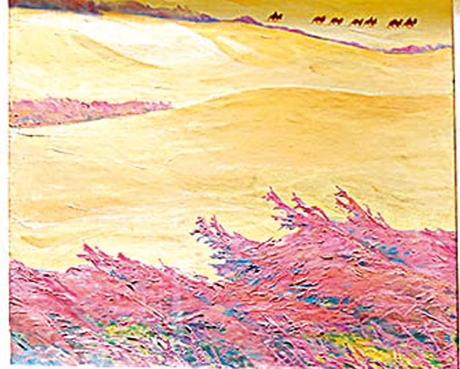 ◆現場展出的作品。