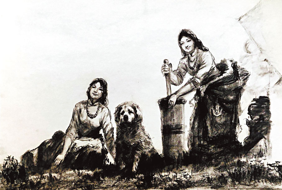 ◆戈沙的創作手稿。