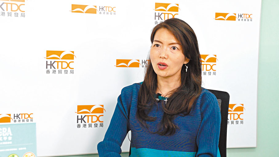 ◆香港貿易發展局華南首席代表吳文慧接受香港文匯報專訪。香港文匯報記者  帥誠  攝
