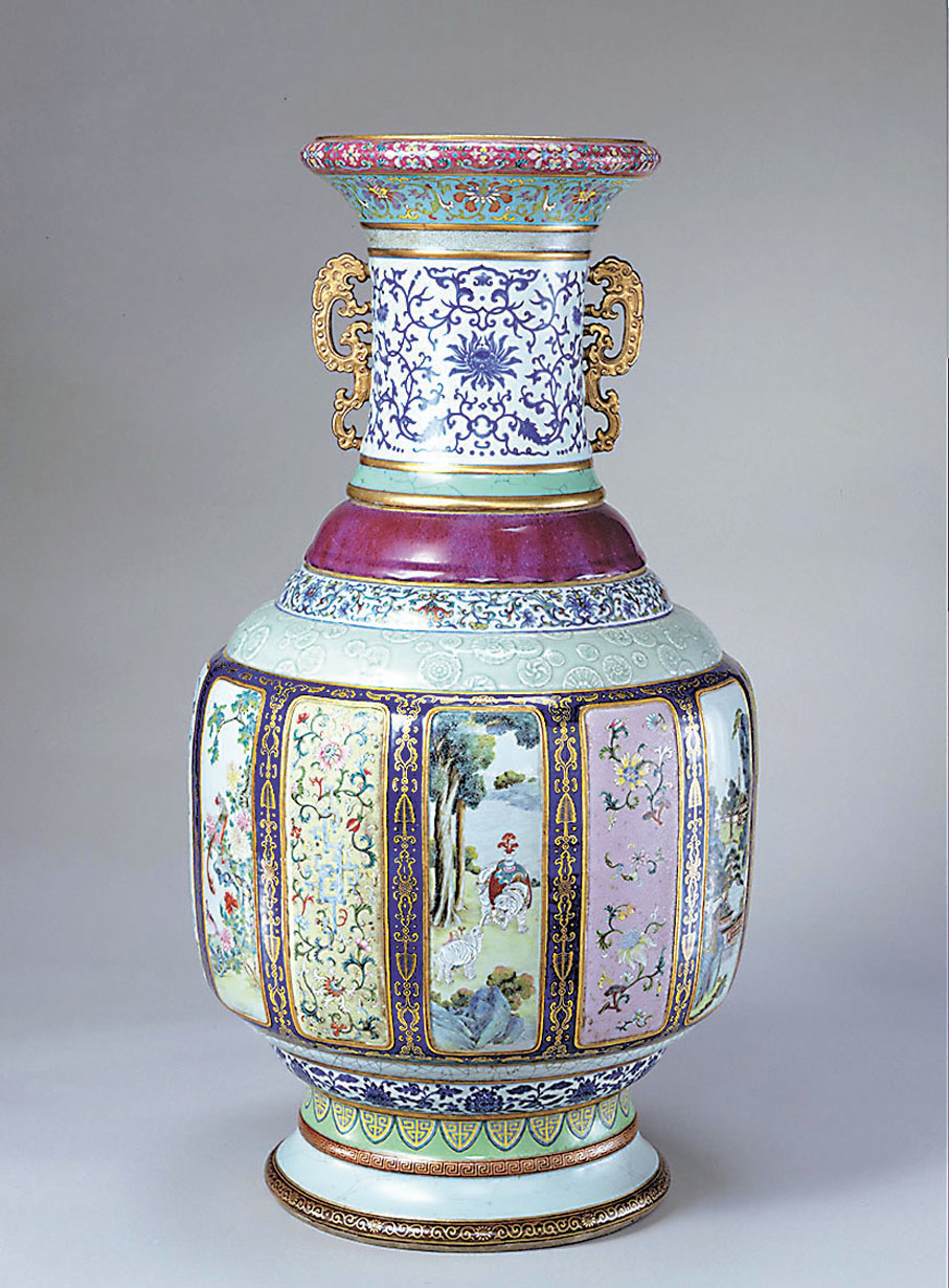 ◆清乾隆各種釉彩大瓶