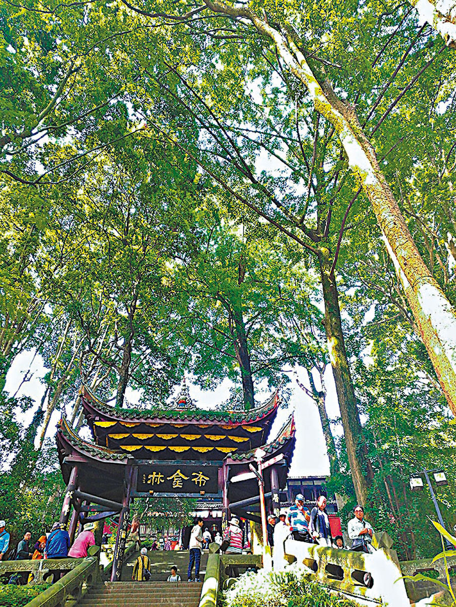 ◆遊人在伏虎寺參觀